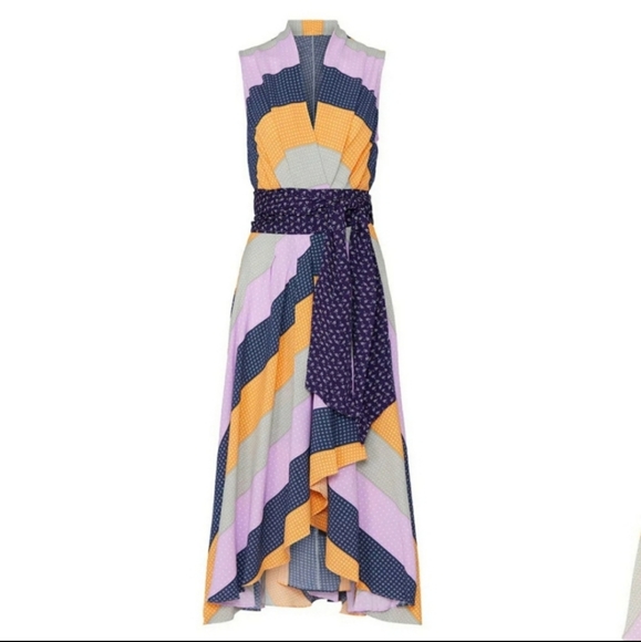 💜Nicole Miller Collection Pastel Stripe Dress💜 - Picture 2 of 9